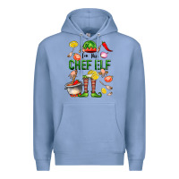 Colony Blue im the chef elf Premium Hoodie - FaDigitalArtStudio
