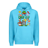 Ocean Blue im the chef elf Premium Hoodie - FaDigitalArtStudio
