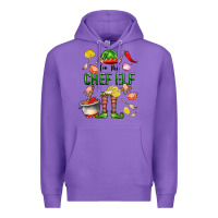 Purple im the chef elf Premium Hoodie - FaDigitalArtStudio