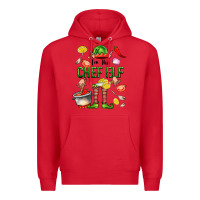 Red im the chef elf Premium Hoodie - FaDigitalArtStudio