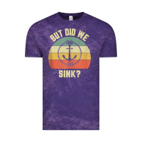 Cloud Purple mens funny boating shirt but did we sink rope anchor boat captain tank Vintage Tee - linhVisuals