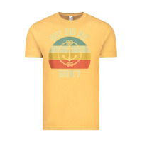Vintage Mustard mens funny boating shirt but did we sink rope anchor boat captain tank Vintage Tee - linhVisuals