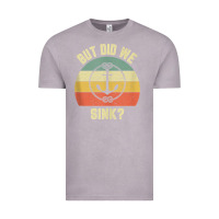 Vintage Zinc mens funny boating shirt but did we sink rope anchor boat captain tank Vintage Tee - linhVisuals
