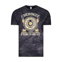 Cloud Black cherokee native american and proud of t shirt Vintage Tee - linhVisuals