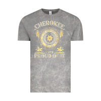 Cloud Rock cherokee native american and proud of t shirt Vintage Tee - linhVisuals