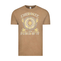 Vintage Coffee cherokee native american and proud of t shirt Vintage Tee - linhVisuals