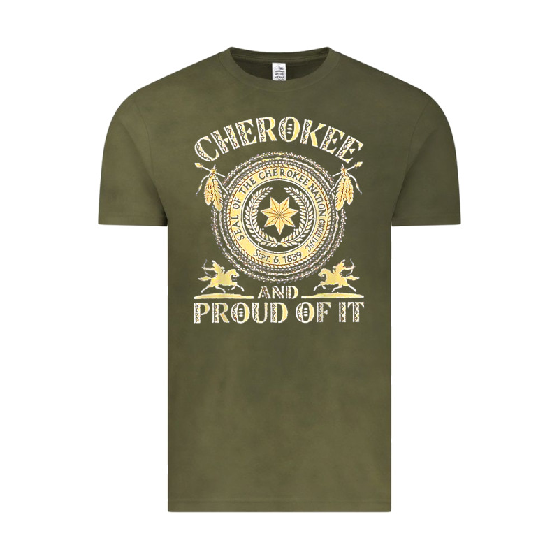Cherokee Native American And Proud Of T Shirt Vintage Tee by linhVisuals | Teevron