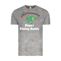 Cloud Rock kids papa's fishing buddy grandson or granddaughter fish t shirt Vintage Tee - linhVisuals