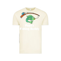 Vintage Arctic kids papa's fishing buddy grandson or granddaughter fish t shirt Vintage Tee - linhVisuals