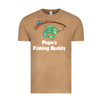Vintage Camel kids papa's fishing buddy grandson or granddaughter fish t shirt Vintage Tee - linhVisuals