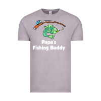 Vintage Zinc kids papa's fishing buddy grandson or granddaughter fish t shirt Vintage Tee - linhVisuals