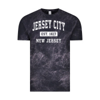 Cloud Black jersey city new jersey nj vintage established sports design pullover h Vintage Tee - linhVisuals