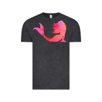 Vintage Black mermaid t  shirt pink mermaid t  shirt Vintage Tee - linhVisuals