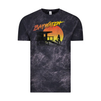 Cloud Black baywatch lifeguard sunset t shirt Vintage Tee - linhVisuals