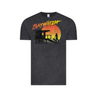 Vintage Black baywatch lifeguard sunset t shirt Vintage Tee - linhVisuals