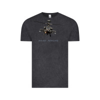 Vintage Black ah 64 apache longbow helicopter t shirt t shirt Vintage Tee - linhVisuals