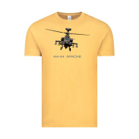 Vintage Mustard ah 64 apache longbow helicopter t shirt t shirt Vintage Tee - linhVisuals