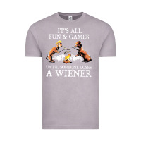 Vintage Zinc it's all fun and games until someone loses a wiener shirt Vintage Tee - linhVisuals