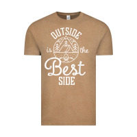 Vintage Coffee outside is the best side for outdoor campers and hikers t shirt Vintage Tee - linhVisuals