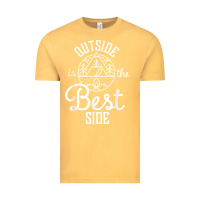 Vintage Mustard outside is the best side for outdoor campers and hikers t shirt Vintage Tee - linhVisuals