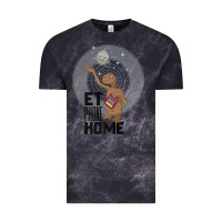 Cloud Black e.t. phone home spaceship flying away premium t shirt Vintage Tee - linhVisuals