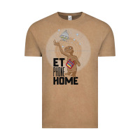 Vintage Coffee e.t. phone home spaceship flying away premium t shirt Vintage Tee - linhVisuals