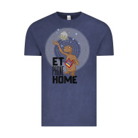 Vintage Denim e.t. phone home spaceship flying away premium t shirt Vintage Tee - linhVisuals