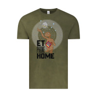 Vintage Olive e.t. phone home spaceship flying away premium t shirt Vintage Tee - linhVisuals