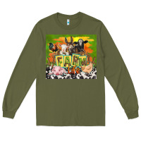 Army Green farm life with animals Long Sleeve Tee - TumblerDesignByShophia