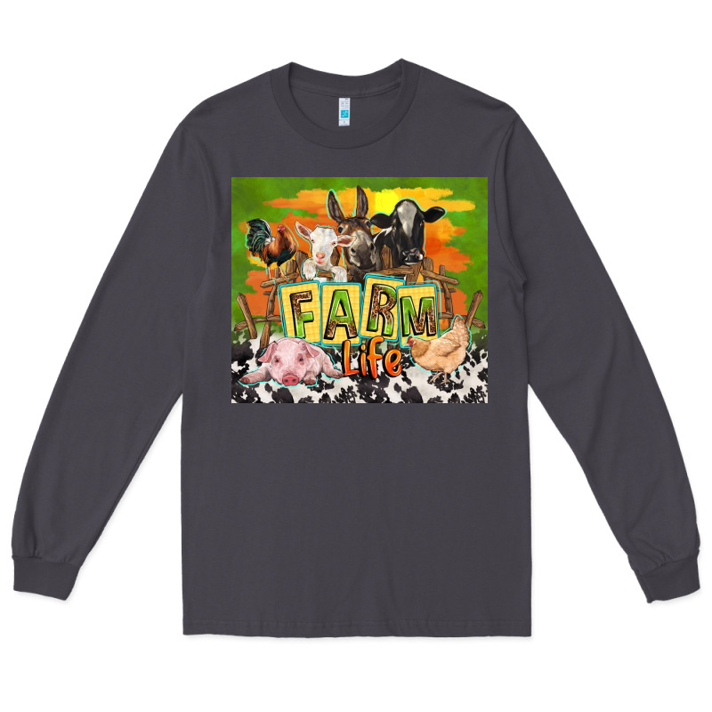 Farm Life With Animals Long Sleeve Tee by TumblerDesignByShophia | Teevron