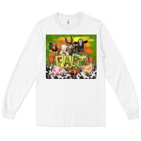 White farm life with animals Long Sleeve Tee - TumblerDesignByShophia
