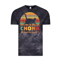 Cloud Black chonk cat scale meme retro oh lawd he comin' memes t shirt Vintage Tee - linhVisuals