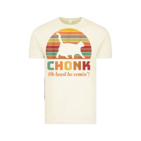Vintage Arctic chonk cat scale meme retro oh lawd he comin' memes t shirt Vintage Tee - linhVisuals