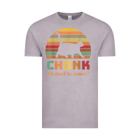Vintage Zinc chonk cat scale meme retro oh lawd he comin' memes t shirt Vintage Tee - linhVisuals