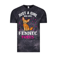 Cloud Black fennec fox just a girl who loves fennec foxes t shirt Vintage Tee - linhVisuals