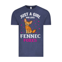 Vintage Denim fennec fox just a girl who loves fennec foxes t shirt Vintage Tee - linhVisuals