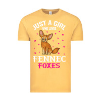 Fennec Fox Just A Girl Who Loves Fennec Foxes T Shirt Vintage Tee | Teevron