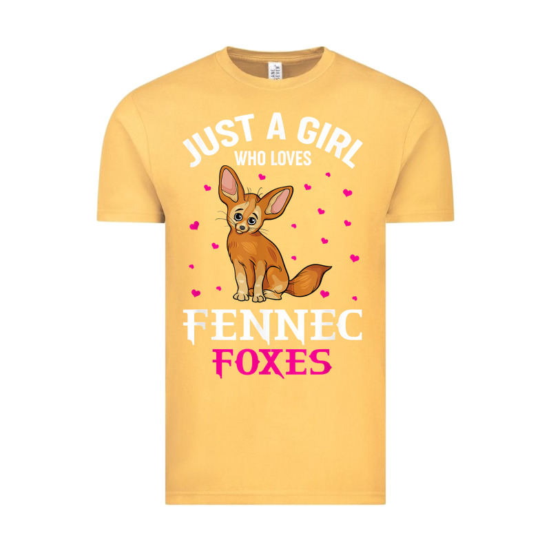 Fennec Fox Just A Girl Who Loves Fennec Foxes T Shirt Vintage Tee by linhVisuals | Teevron