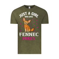 Vintage Olive fennec fox just a girl who loves fennec foxes t shirt Vintage Tee - linhVisuals