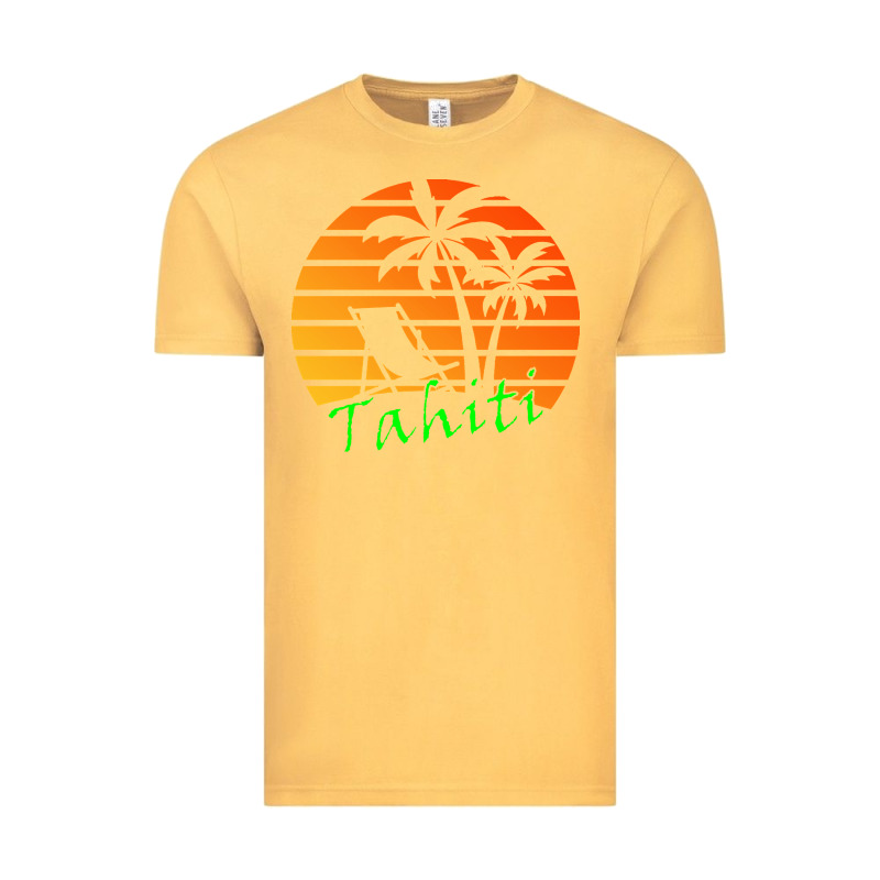 Outdoor T  Shirt Tahiti Retro Vintage Sunset T  Shirt Vintage Tee by linhVisuals | Teevron