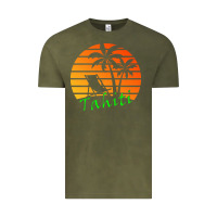 Vintage Olive outdoor t  shirt tahiti retro vintage sunset t  shirt Vintage Tee - linhVisuals