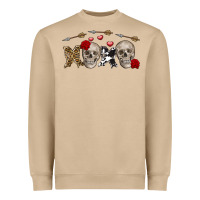Mushroom Xoxo Valentine skulls Valentine's Day Heavyweight Sweatshirt - FaDigitalArtStudio