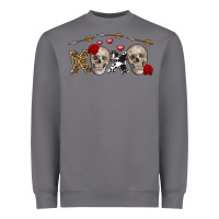 Storm Xoxo Valentine skulls Valentine's Day Heavyweight Sweatshirt - FaDigitalArtStudio