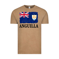 Vintage Coffee flag of anguilla   anguilla banner t shirt Vintage Tee - linhVisuals
