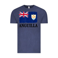 Vintage Denim flag of anguilla   anguilla banner t shirt Vintage Tee - linhVisuals