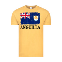 Vintage Mustard flag of anguilla   anguilla banner t shirt Vintage Tee - linhVisuals