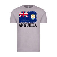 Vintage Zinc flag of anguilla   anguilla banner t shirt Vintage Tee - linhVisuals