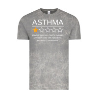Cloud Rock funny asthma awareness one star rating inhaler wheezy breath t shirt Vintage Tee - linhVisuals