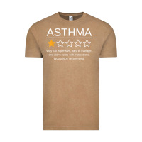 Vintage Coffee funny asthma awareness one star rating inhaler wheezy breath t shirt Vintage Tee - linhVisuals