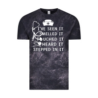 Cloud Black nurse t  shirt nurse i've seen it smelled it touched it t  shirt Vintage Tee - linhVisuals